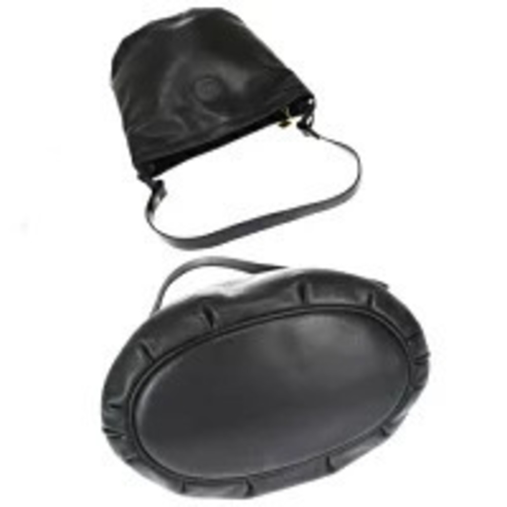 Gucci Interlocking Shoulder Bag Black Leather - Picture 5 of 7